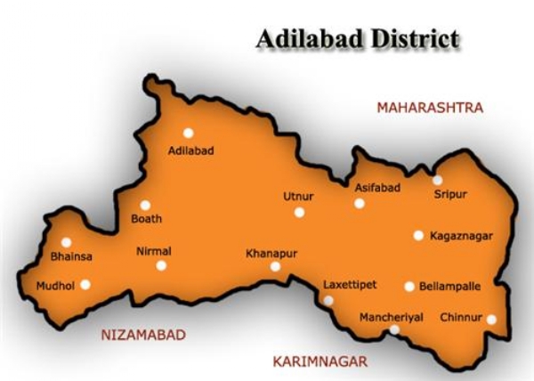 Adilabad map
