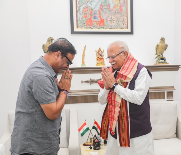Assam CM Meeting Union Power Minister.