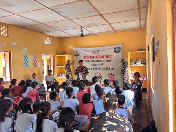 Image of the Awareness Programme Against Drug Abuse Organised at Lokhra.