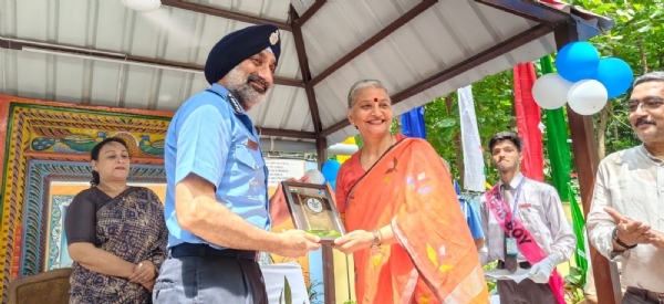 Chief of the Air Staff Air Chief Marshal Amar Preet Singh visits remote village of Mathabari in Gorakhpur