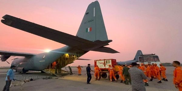 Indian Air Force Delivers 47.5 Tonnes of Relief Material to Nepal Using Transport Aircraft