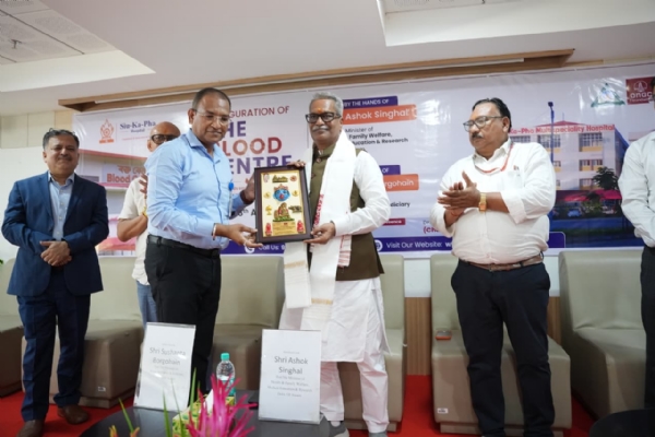 Health Minister Ashok Singhal Launching 60-Day HIV Awareness Campaign in Assam.