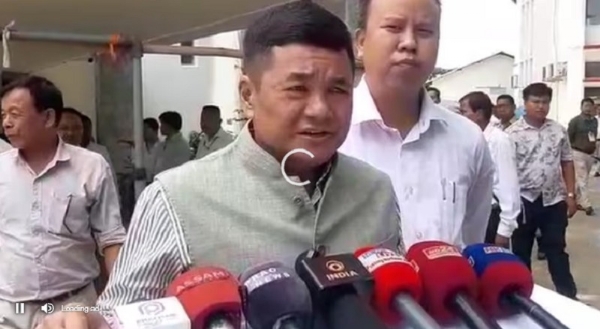 Chief Executive Member Tuliram Ronghang presenting the Budget during the two-day Budget Session in Diphu on Monday. Chief Executive Member Tuliram Ronghang presenting the Budget during the two-day Budget Session in Diphu on Monday.