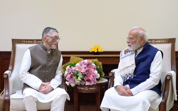 Jharkhand Governor Santosh Gangwar Meets Prime Minister Narendra Modi in New Delhi