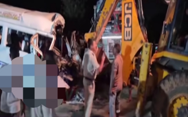 Image Related to the Tragic Truck-Traveller Collision In Guwahati Outskirt.
