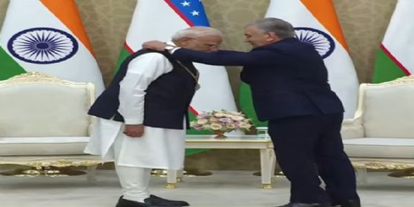 PM Modi Conferred Uzbekistan’s Highest State Honour for Strengthening Bilateral Friendship