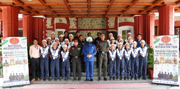 15 day tour included 20 students and two teachers, from remote border areas of Kumaon