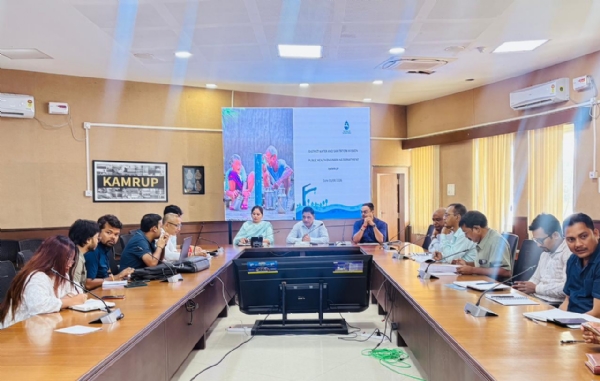 Kamrup Deputy Commissioner Dev Kumar Mishra on Monday reviewed the progress of the District Water and Sanitation Mission. Kamrup Deputy Commissioner Dev Kumar Mishra on Monday reviewed the progress of the District Water and Sanitation Mission.