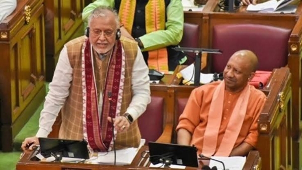 Suresh Khanna presented the supplementary budget in UP Assembly Suresh Khanna presented the supplementary budget in UP Assembly