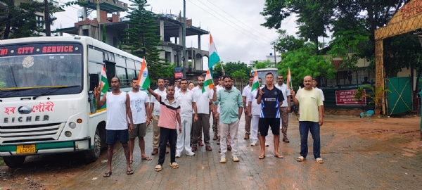 Image of the 1st Battalion SSB Sonapur Organises Mini Marathon under Har Ghar Tiranga Campaign.