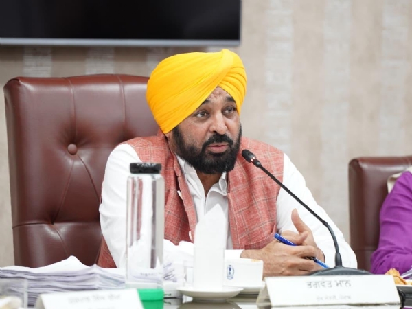 ਮੁੱਖ ਮੰਤਰੀ ਭਗਵੰਤ ਸਿੰਘ ਮਾਨ ਸੰਬੋਧਨ ਕਰਦੇ ਹੋਏ।