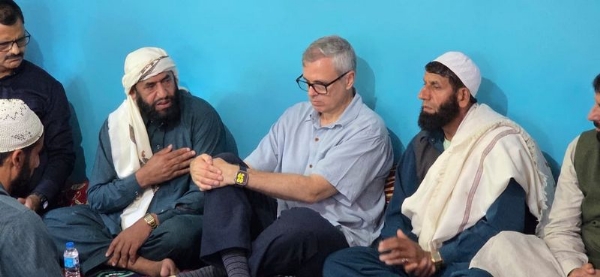 CM Omar Visits Poonch, Meets Villager Who Lost Eight Members Of Family In Cloudburst Tragedy