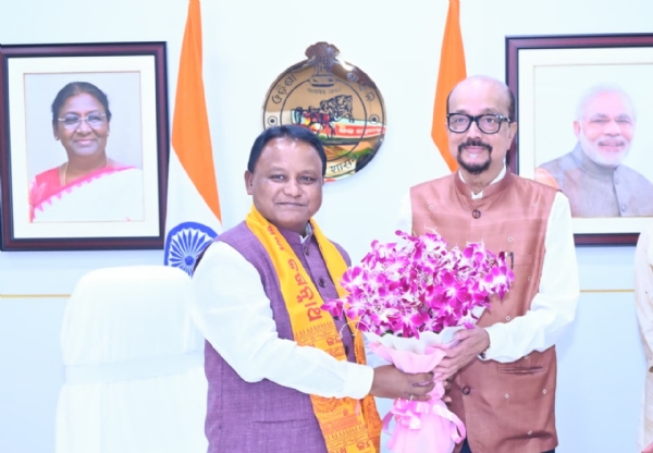 Odisha CM Meets Chhattisgarh Governor in Bhubaneswar
