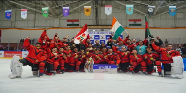 Indian Army Ice Hockey Team Clinches Challengers Cup Title, Defeats Leh Kings 6-5 in Thrilling Final