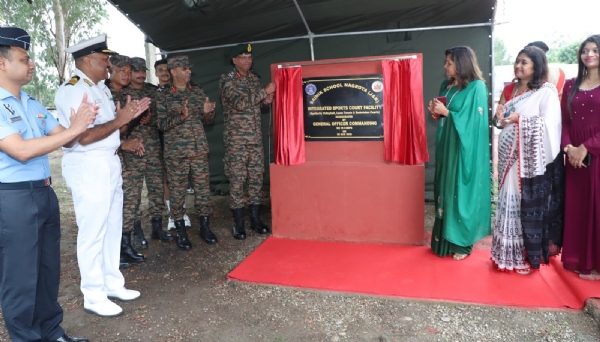 GOC WHITE KNIGHT CORPS VISITS SAINIK SCHOOL NAGROTA: INAUGURATES NEW SPORTS FACILITIES & LIBRARY, GRACES INVESTITURE CEREMONY AT CHINAR PRIMARY SCHOOL GOC WHITE KNIGHT CORPS VISITS SAINIK SCHOOL NAGROTA: INAUGURATES NEW SPORTS FACILITIES & LIBRARY, GRACES INVESTITURE CEREMONY AT CHINAR PRIMARY SCHOOL