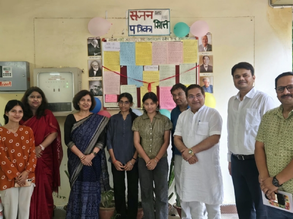 Vice Chancellor, Professor Kumud Sharma, arrives at  regional center in Prayagraj