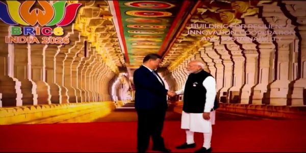 Ramanathaswamy Temple’s Grand Image Featured at BRICS Summit as Modi Showcases India’s Spiritual Heritage to World Leaders