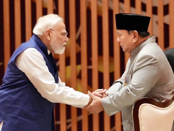PM Narendra Modi with Indonesian President Prabowo Subianto