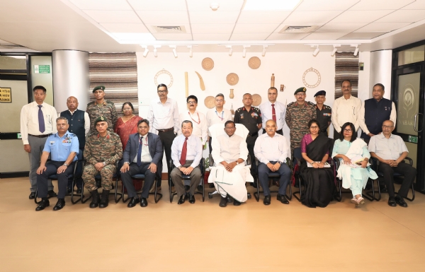Governor Laxman Prasad Acharya Chairing 49th State Managing Committee Meeting on Ex-Servicemen Welfare. Governor Laxman Prasad Acharya Chairing 49th State Managing Committee Meeting on Ex-Servicemen Welfare.