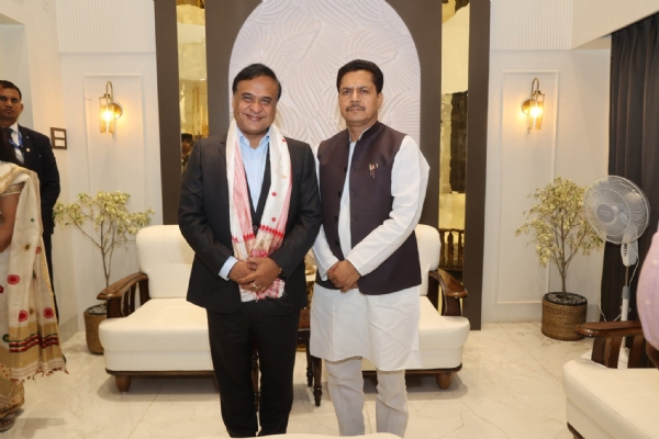 Bhupen Bora with Assam CM Dr Himanta Biswa Sarma. Bhupen Bora with Assam CM Dr Himanta Biswa Sarma.