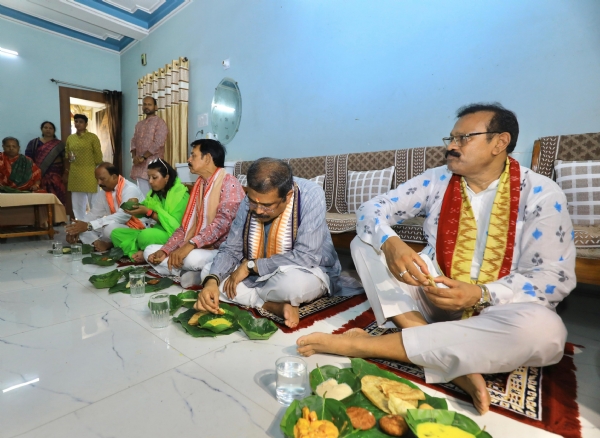 Dharmendra Pradhan Celebrates Nuakhai in Sambalpu