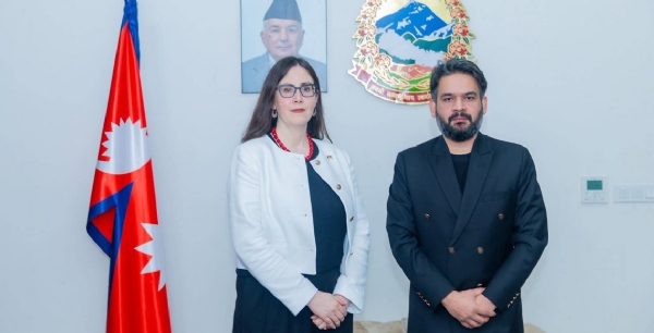 Prime Minister Balendra Shah with the US Chargé d’Affaires