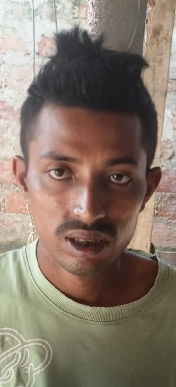 Image of the Arrested Habitual Motorcycle Thief In Guwahati. Image of the Arrested Habitual Motorcycle Thief In Guwahati.