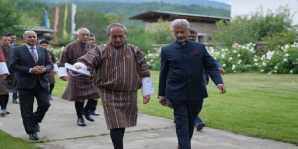 External Affairs Minister Jaishankar Arrives in Bhutan, Holds Talks with Counterpart Dhungyel