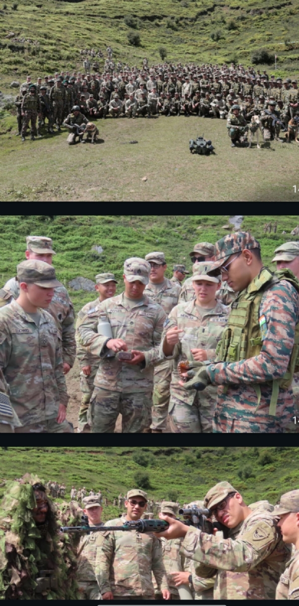 Indian and US soldiers conduct joint training in counter-terrorism operations during Exercise Yudh Abhyas 2026 in Auli.