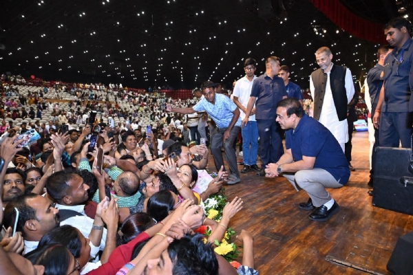 Assam CM Dr Himanta Biswa Sarma in an event at Khanapara on Thursday.