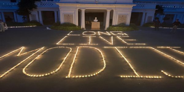 Thousands of ‘Ashirwad Ka Diya’ Lamps Illuminate Delhi Legislative Assembly on PM Modi’s Birthday