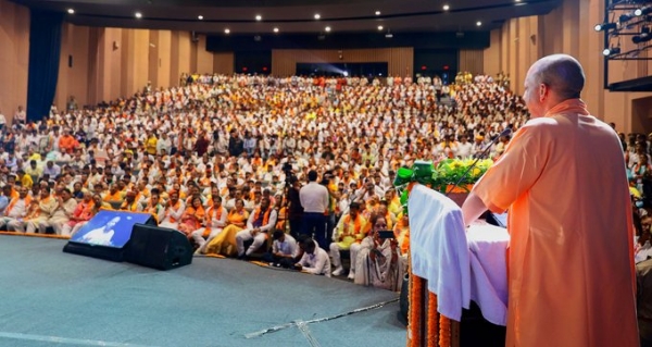 While attending the ceremony in Varanasi, Chief Minister Yogi Adityanath