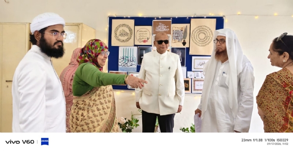 Welcoming Chief Guest Brigadier Syed Ahmed Ali, former Pro-Vice Chancellor, Aligarh Muslim University, Aligarh