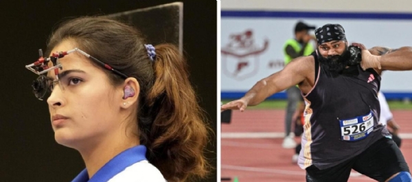 Manu Bhaker and Tajinderpal Singh Toor Manu Bhaker and Tajinderpal Singh Toor