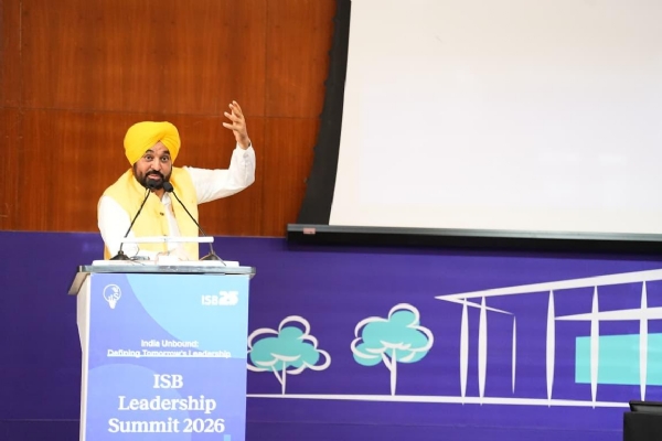 ਸੰਬੋਧਨ ਕਰਦੇ ਹੋਏ  ਮੁੱਖ ਮੰਤਰੀ ਭਗਵੰਤ ਸਿੰਘ ਮਾਨ