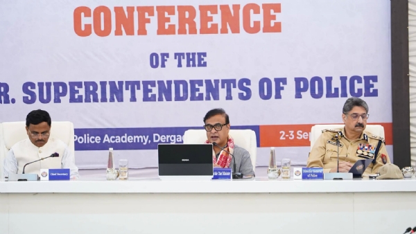 Assam CM Inaugurating Two-Day Conference Of SSPs in Dergaon. Assam CM Inaugurating Two-Day Conference Of SSPs in Dergaon.