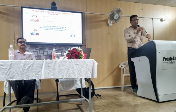 Lecture held at Department of Political Science of Mahatma Gandhi Kashi Vidyapeeth on Wednesday