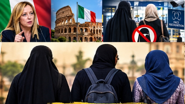 Italy, hijab, burqa, Islam, Giorgia Meloni Italy, hijab, burqa, Islam, Giorgia Meloni