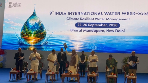 Vice President Radhakrishnan on Tuesday inaugurated the 9th India International Water Week 2026 at Bharat Mandapam