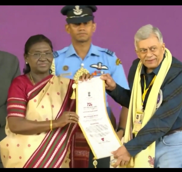 President Droupadi Murmu with Anant Nag