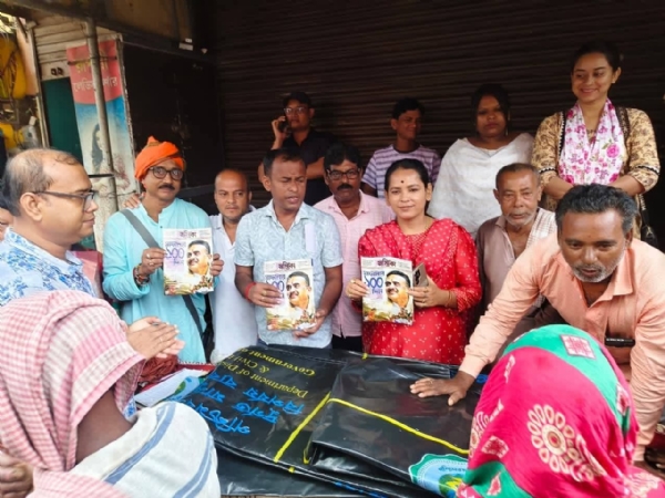 The minister among flood victims