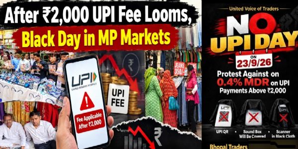 (LEAD) UPI Charges Loom After ₹2,000, ‘Black Day’ in Madhya Pradesh Markets