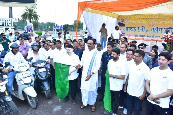 Bike rally flagged off by Dy CM Brajesh Pathak in Lucknow to raise public awareness and celebrate 11th Ayurveda Day