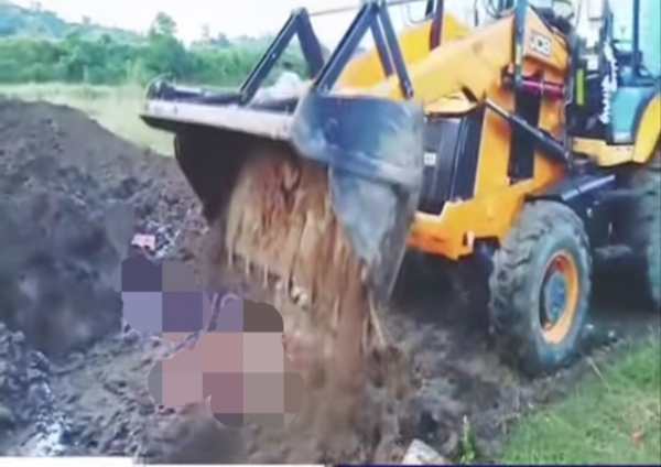Image of the Disposal of the Seized Banned Thai Magur in Kaliabor.