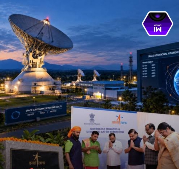 The Illustration of the Space Watchtower: ISRO’s Advanced Radar Facility in Assam.