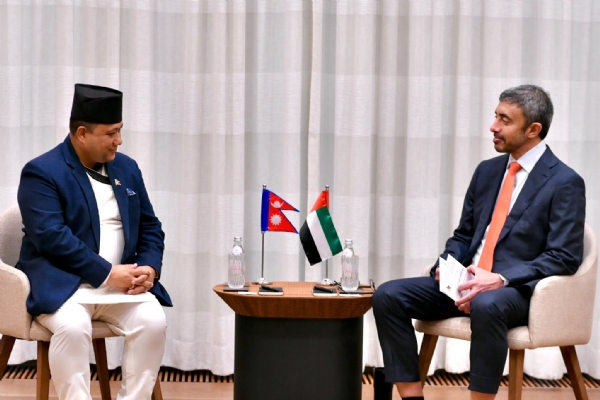 Nepal and UAE Foreign Ministers meet in New York.