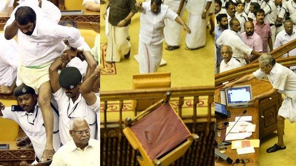 Ruckus in Kerala assembly