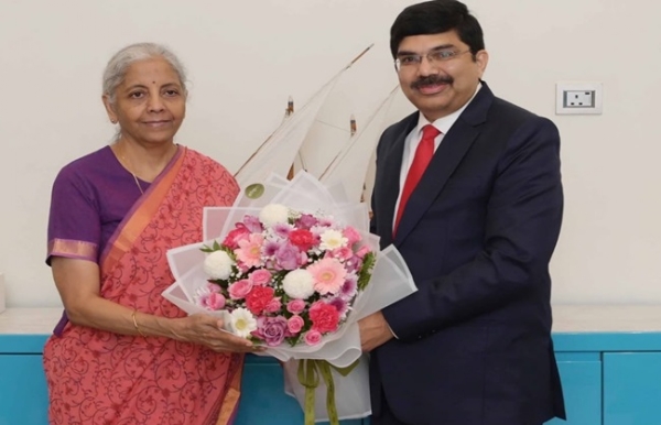 Ambassador of India to Qatar Srikar K. Reddy welcomed Finance Minister Nirmala Sitharaman