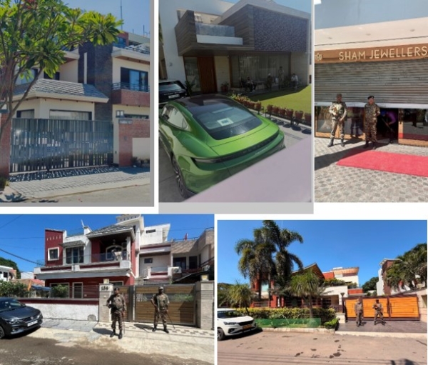 ED raids in different locations