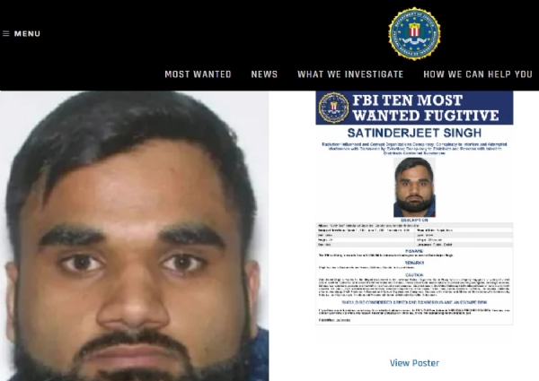 FBI Publishes Goldy Brar’s Profile on Its Official Website